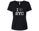 I Heart SYC T-shirt - Ladies V-neck T-shirt