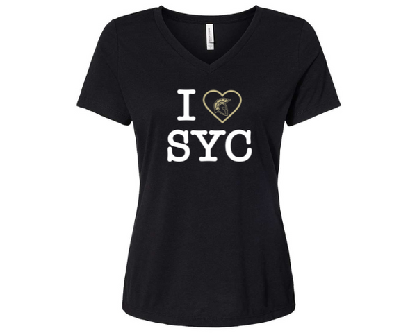I Heart SYC T-shirt - Ladies V-neck T-shirt